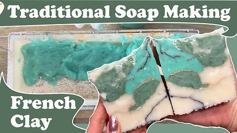 Traditional Soap Making with French Green Clay & Aloe ~ Hot Process Slow Cooked Soap