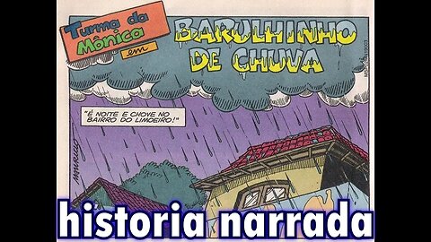 Turma da Mônica em-Barulhinho de chuva | Gibis do Rapha