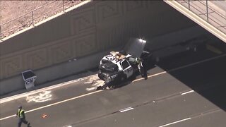 Mesa police officer injured in crash on US60