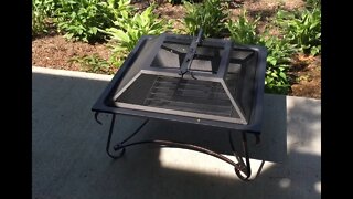 Hamilton 30" square steel outdoor patio home steel wood burning Fire Pit Bowl review