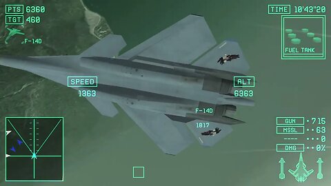 Ace Combat X Skies of Deception: Mission 5 (3B in game): Hard Difficulty - No Commentary