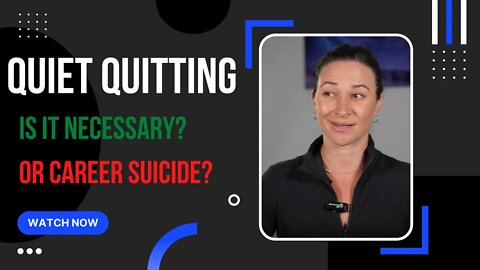 Quiet Quitting: Is it a good thing, or a bad thing?