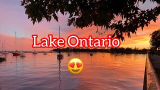 Lake Ontario - Beautiful Sunset in the Autumn Winter ( Kannada Vlog )