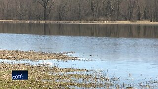 Wolf River flooding in Shiocton