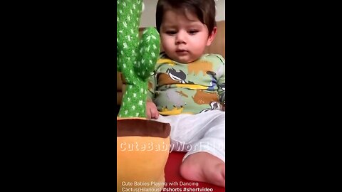 Cute Babies Playing With Dancing Cactus || Hilarious || Cute baby Fun Videos