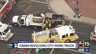City of Phoenix work truck involved in serious crash