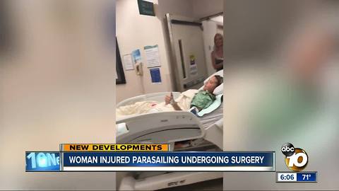 San Diego woman injured parasailing undergoes surgery at UCSD
