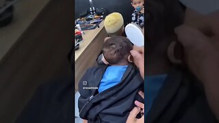 would you do this? New born is getting a hair cut!!