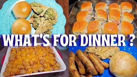 WHAT'S FOR DINNER ? 4 EASY & DELICIOUS WEEKNIGHT MEALS | SLIDERS | CHILI DOG TATER TOT CASSEROLE