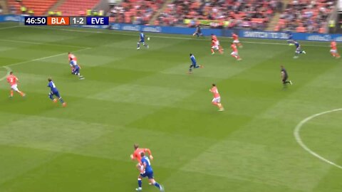 Dele Alli second goal for Everton vs Blackpool