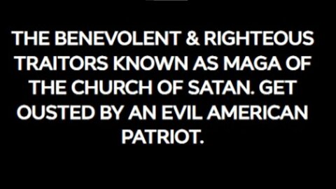 THE BENEVOLENT & NOBLE MAGA OF THE CHURCH OF SATAN SUFFER SERIOUS SET BACK (See Description Box) - King Street News