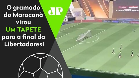 EXCLUSIVO! OLHA como está FO** o gramado do Maracanã para Palmeiras x Santos!