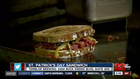 Foodie Friday: St. Patrick's Day sandwich at Temblor Brewing