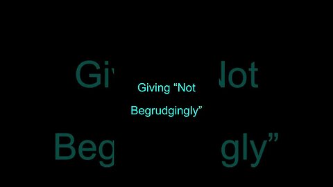 Giving without Grudging #shorts