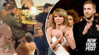 Taylor Swift walked right past ex Calvin Harris at the Grammys — how he reacted