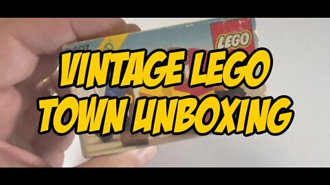 Vintage Lego Town Unboxing (1983 LEGOLAND 6607)