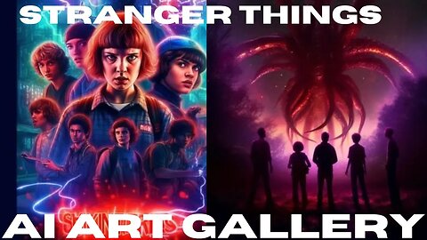 Stranger Things Ai Art Gallery #strangerthings #milliebobbybrown #midjourney