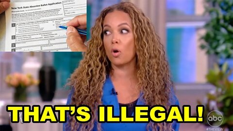 Sunny Hostin ADMITS to this on live TV and it is completely ILLEGAL!