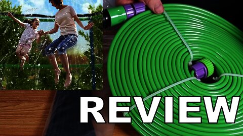 Trampoline sprinkler review great for summer fun on hot days