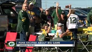 Tailgaters' anticipation mounts ahead of the Packers' first regular season game