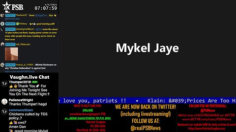 2024-04-04 07:00 EDT - Patriots Soapbox AM: with MykelJaye, SkyeBreeze
