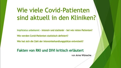 Wie viele Covid Patienten sind aktuell in den Kliniken?