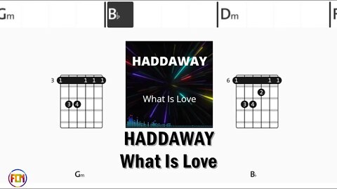 HADDAWAY What Is Love - Guitar Chords & Lyrics HD