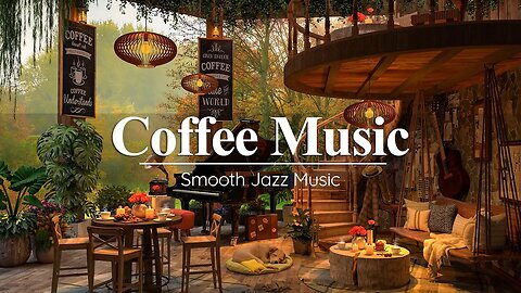 Smooth Jazz Music at Garden Cafe Ambience - Relaxing Jazz Instrumental Music For Relax, Work, Sleep