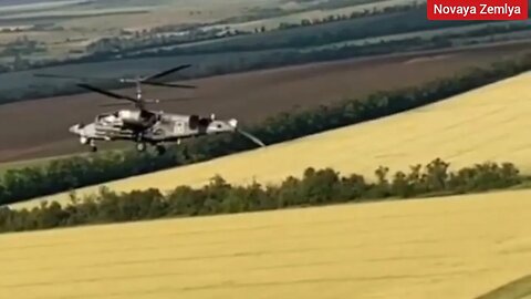 Russian Ka-52 return to base despite tail torn off by US Stormer air defence in Zaporizhye Ukraine