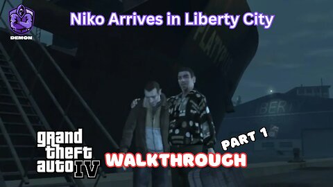 GTA 4 Walkthrough Part 1 - Niko Arrives in America & Meets Roman Years Later