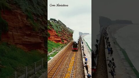 Track near the beach || #shorts #train #kereta #keretaapi #railfans #railway #miniature ||