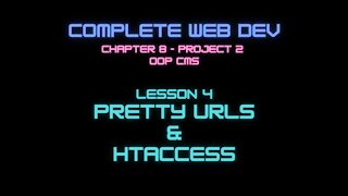 Complete Web Developer Chapter 8 - Lesson 4 Pretty URLs and htaccess