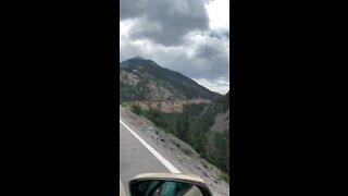 Leaving Ouray on the Million Dollar Highway