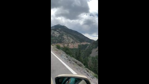 Leaving Ouray on the Million Dollar Highway