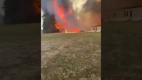 Louisiana on fire