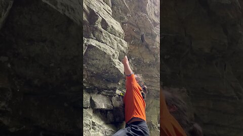 Free solo climbing gone wrong #sweatypalms