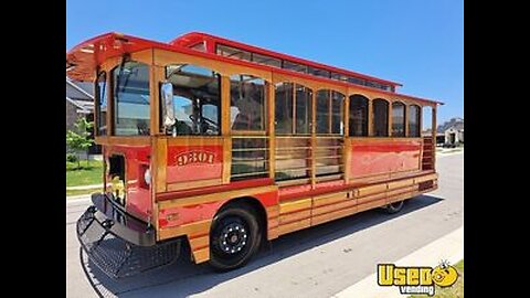 Museum-Grade Restored 1993 Chance Trolley Soft Serve Ice Cream Truck for Sale in Texas