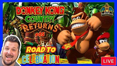 Road to Celebration GIVEAWAYS! Donkey Kong Country Returns #05 | 1st Time Playthrough
