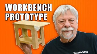 How to Build a Woodworking Workbench: Scale Model Prototype