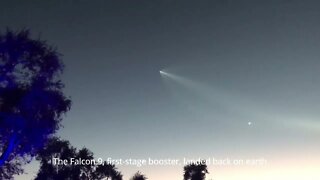 Space X Falcon 9 Yuma AZ 10 27 22