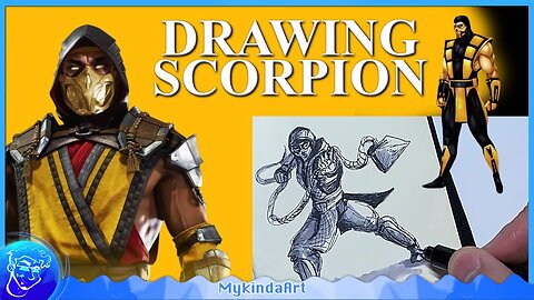 How To Draw Scorpion from Mortal Kombat