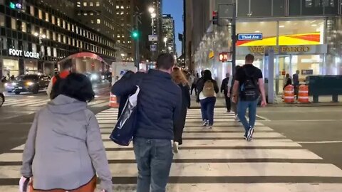 NYC ! 4k ! Walk ! Night ! Manhattan Grand Central Terminal Walking tour