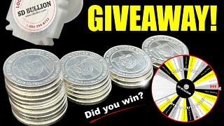 🎉 TWENTY OUNCE SILVER GIVEAWAY RESULTS...Which Four Silver Stackers Won??