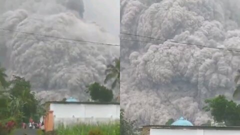 Mount Semeru eruption INDONESIAN