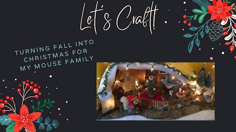Let's Craft! ~Decorating Molly Mouse's House for Christmas!~