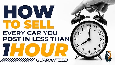 Car Sales Training: THE '4 STEP' SECRET TO SELLING ANY CAR YOU POST IN A HOUR!