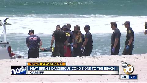 Dangerous conditions at San Diego beaches