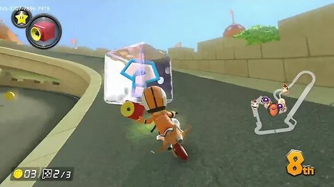 🎃🦇10/9/22 win on Mario Kart 8 Deluxe's Toad Harbor Track 👻💀