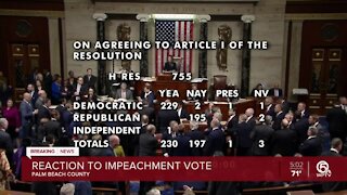 Florida Democrats, Republicans react to Trump's second impeachment