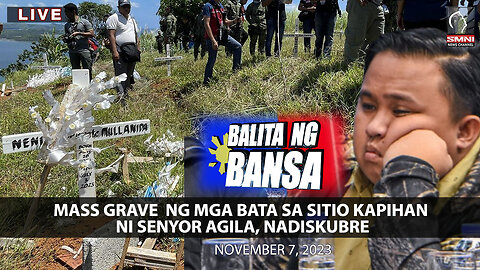 LIVE: Mass grave ng mga bata sa Sitio Kapihan ni Senyor Agila, nadiskubre | November 7, 2023